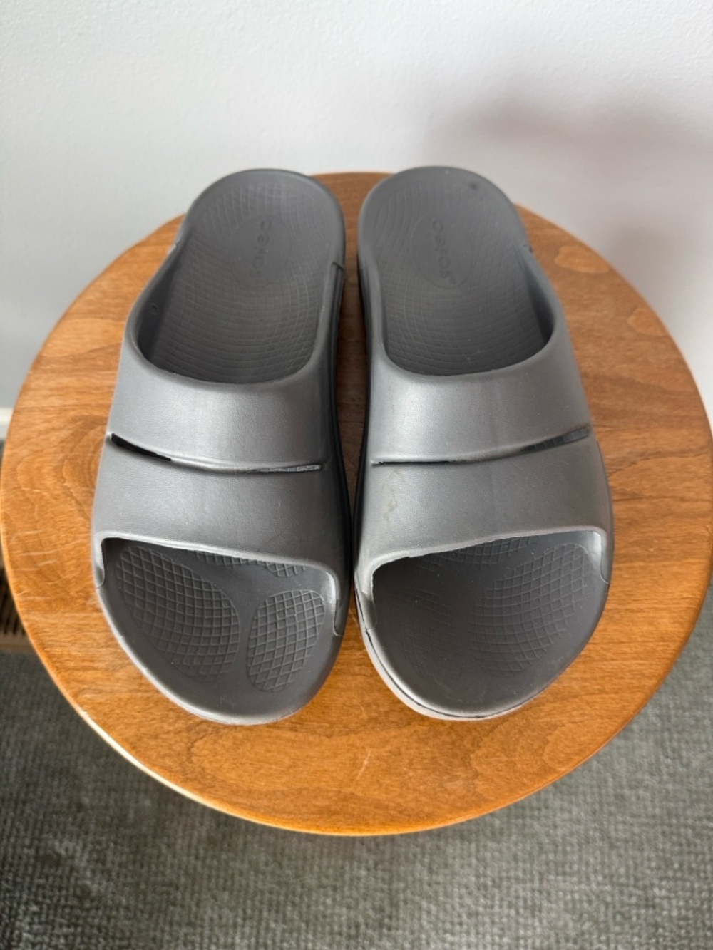 Minimal Gray Slide Sandals